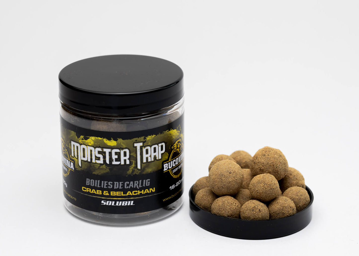 MONSTER TRAP HOOK BOILIES – HARD OR SOLUBLE