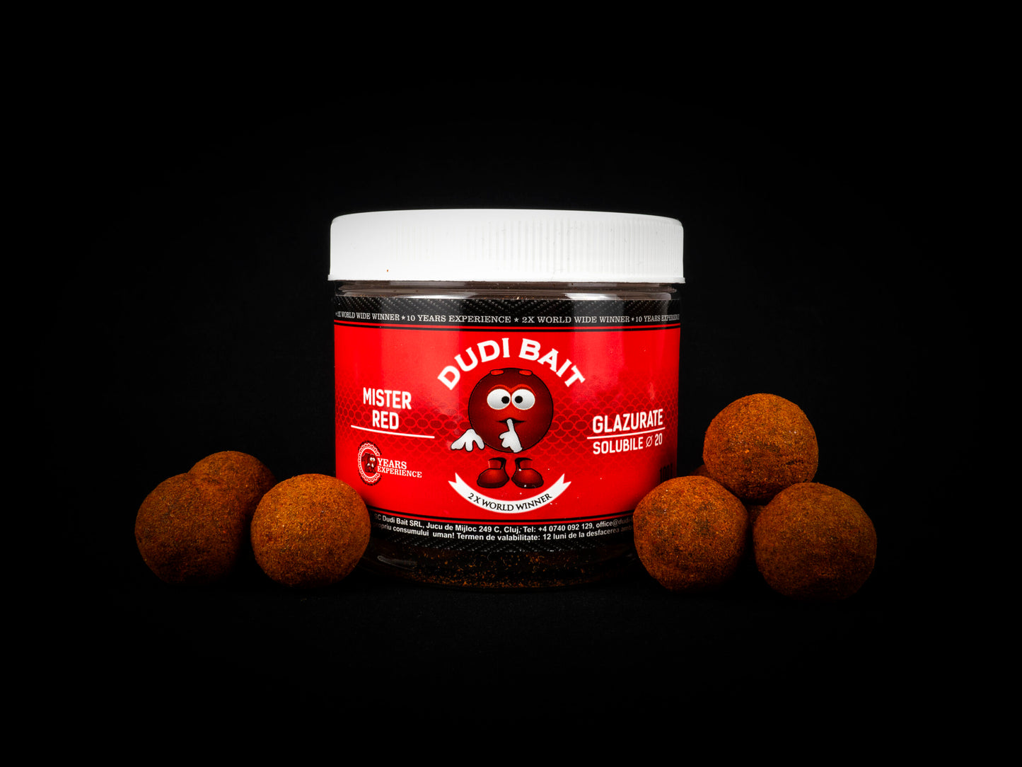 HookBaits Mister Red Super Hot “Glazed Boilies”